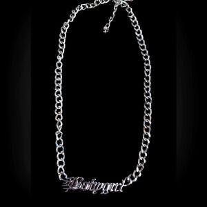 "Babygirl" Silver Necklace